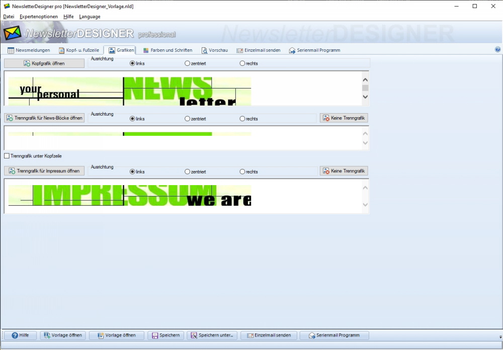 Newsletter Programm