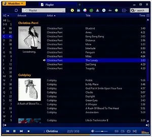 MP3 Player Software - MusicBee